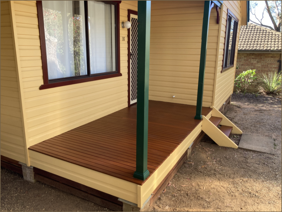 Timber deck and post restoration October 2025