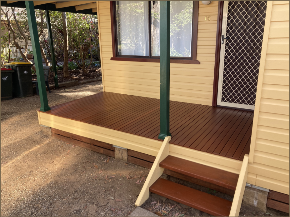 Timber deck and posts restoration October 2025