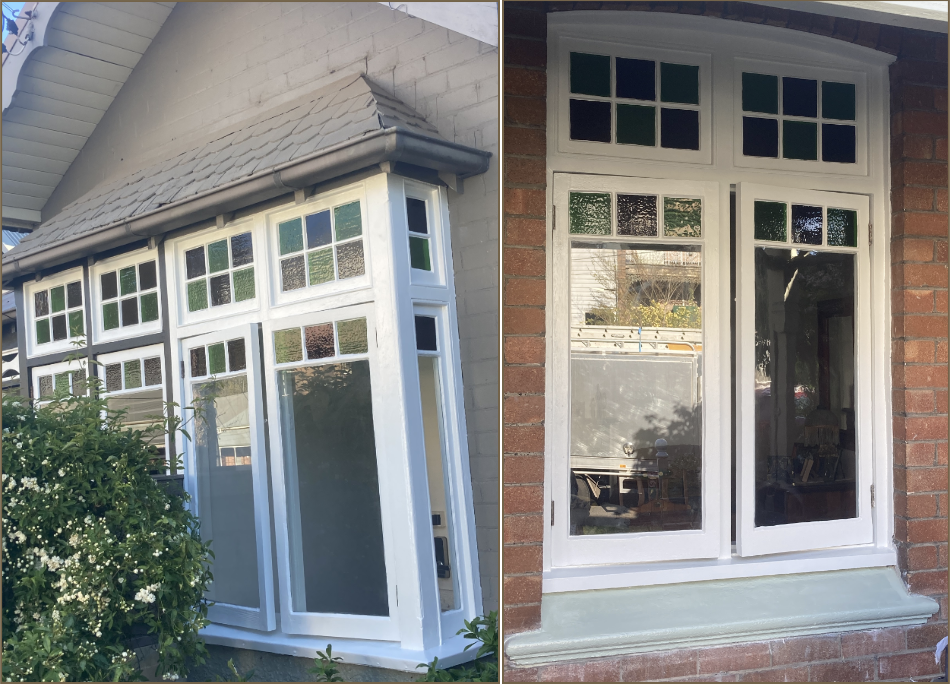 Window repair and restoration, original hinge and latch lock refitment October 2025